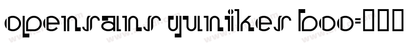 opensans yunikes Boo字体转换